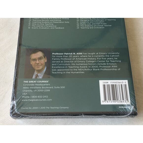2010 Great Courses Art Of Teaching Education Schools New Sealed DVD & Guidebook - Picture 5 of 7
